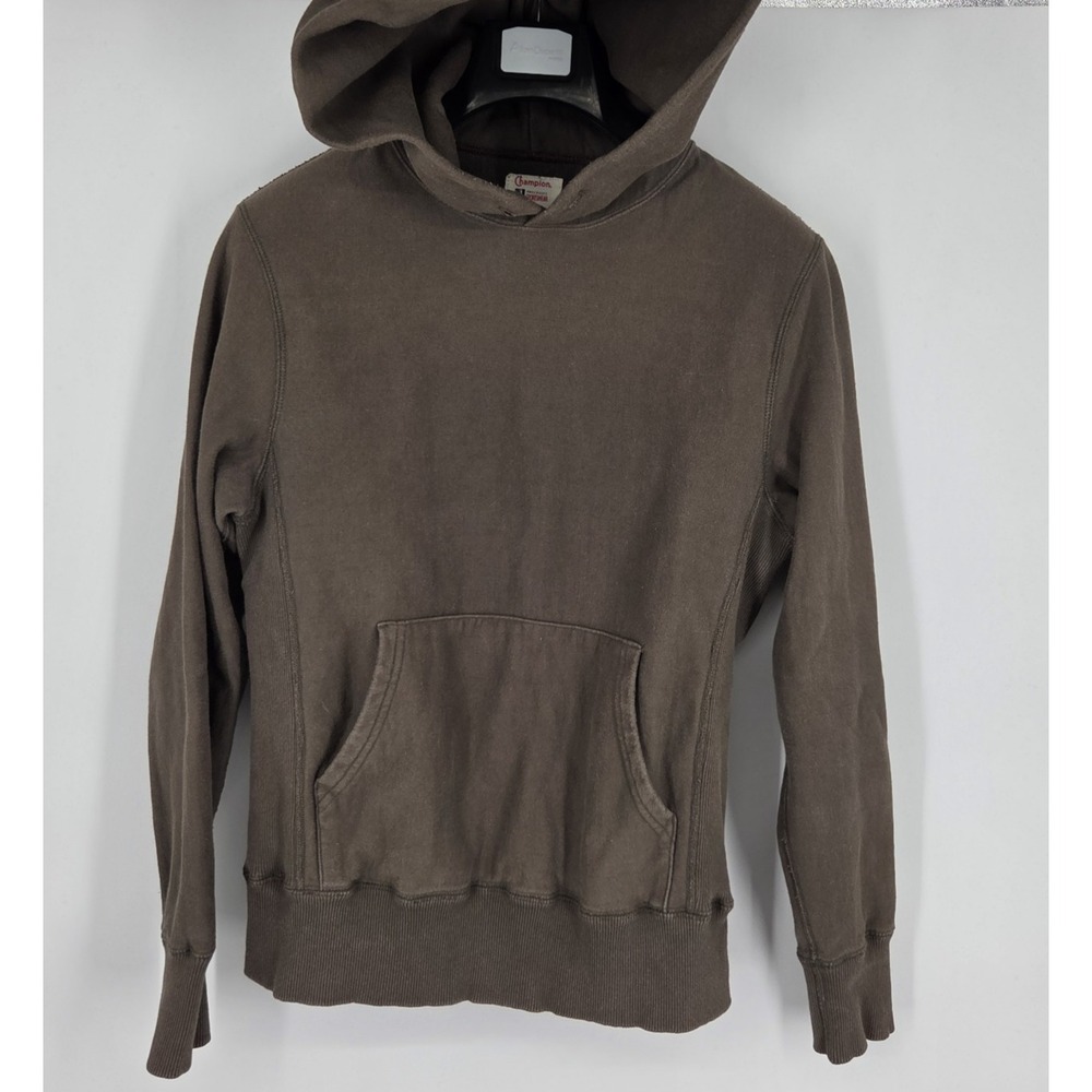 Champion x Todd Snyder Hoodie Hooded Pullover Sweatshirt Men's Small Brown